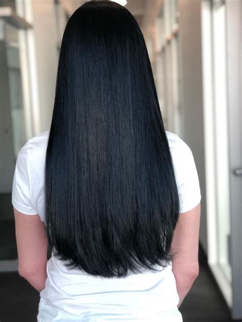 long black hair straight